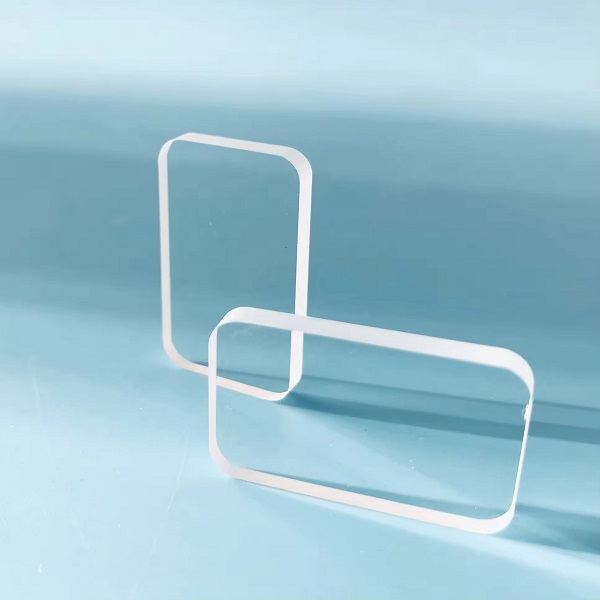 Rectangular Fused Silica Windows with Round Corners
