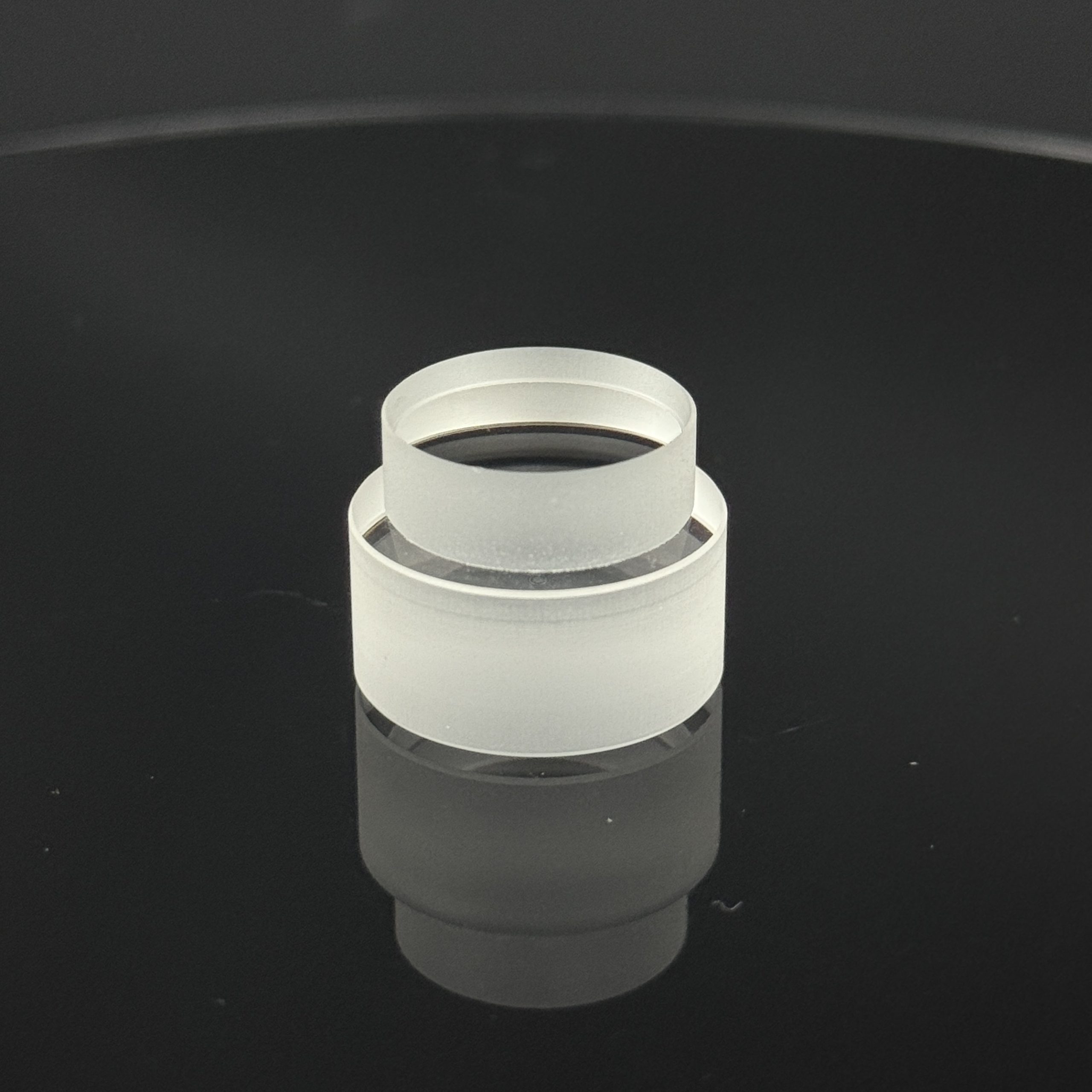 Fused Silica Double-Sided Polished Round Stepped Window