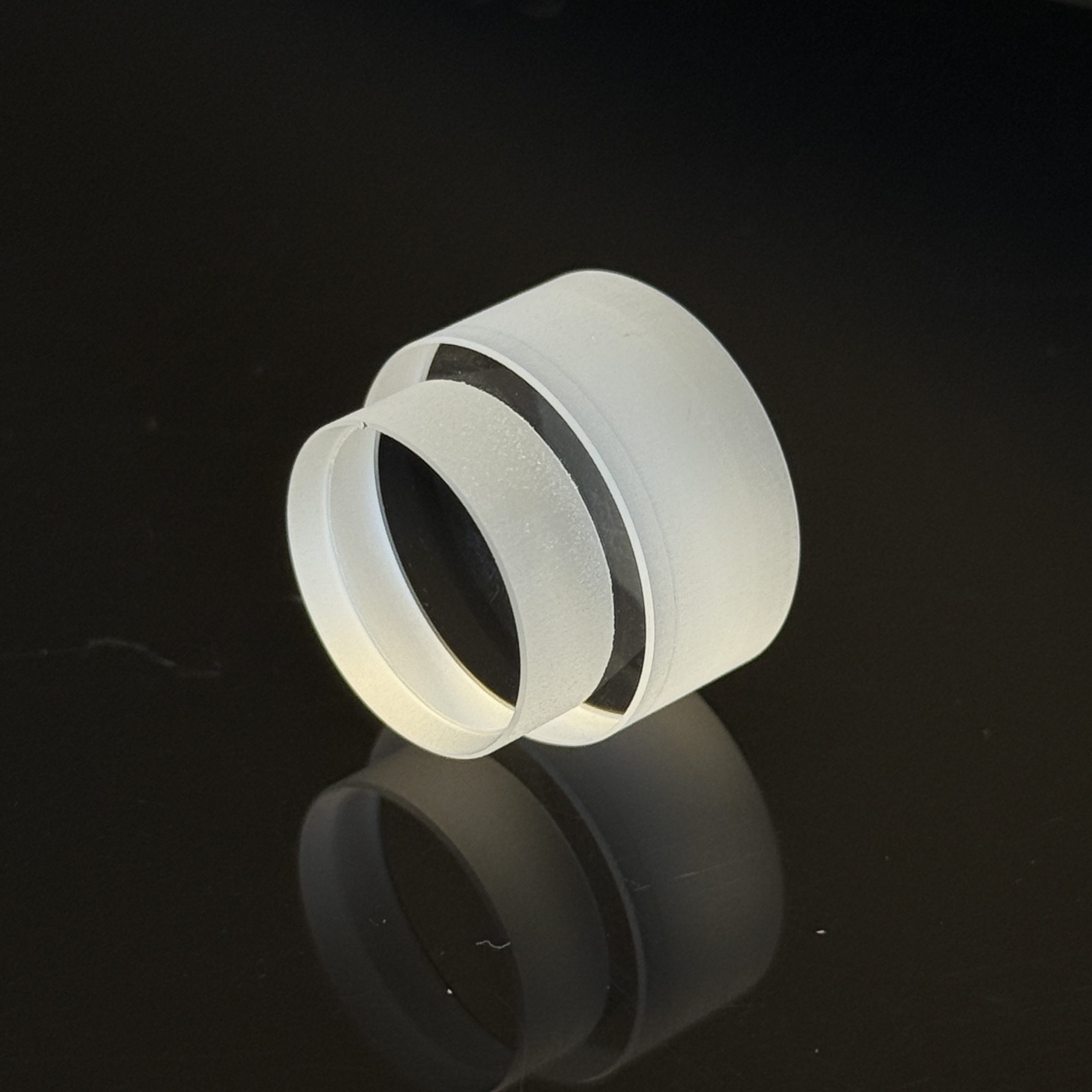 Fused Silica Double-Sided Polished Round Stepped Window