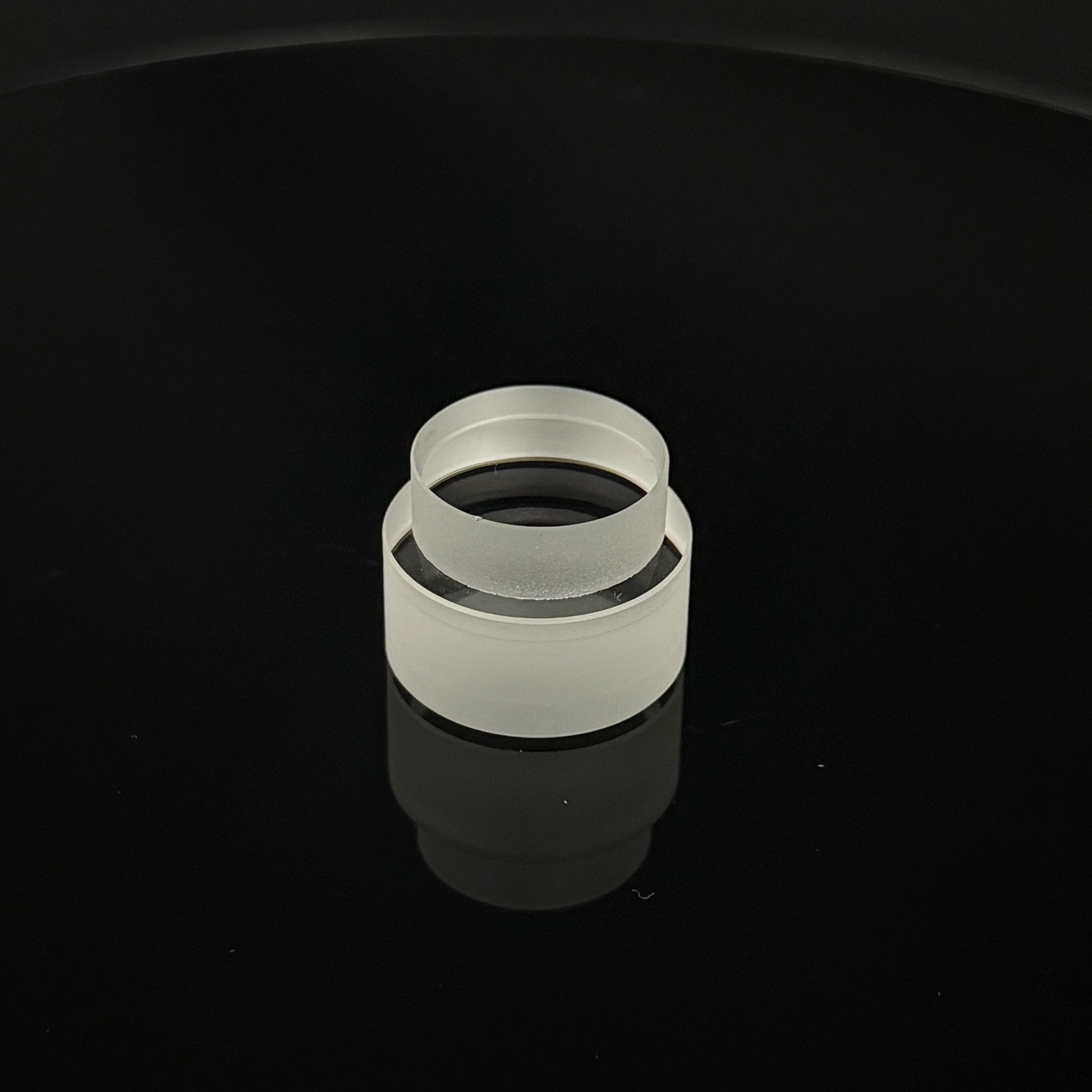 Fused Silica Double-Sided Polished Round Stepped Window