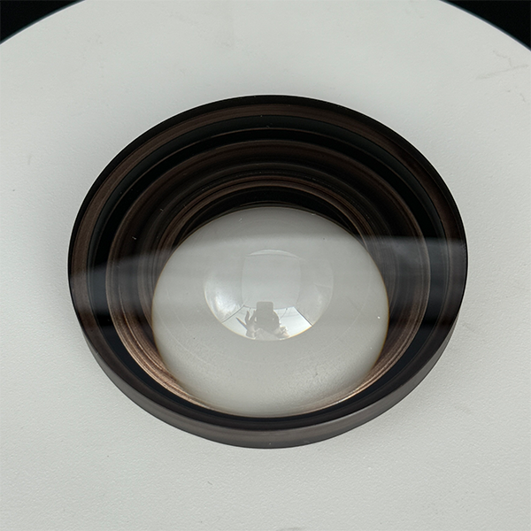 High-Performance S-LAH55VS Plano-Concave Lens – 90mm Diameter, 3mm CT, Uncoated with Blackened Edge for Enhanced Optical Performance