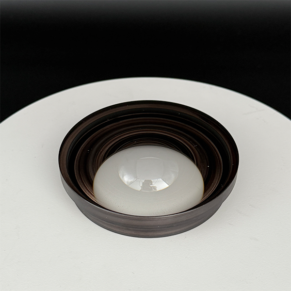 High-Performance S-LAH55VS Plano-Concave Lens – 90mm Diameter, 3mm CT, Uncoated with Blackened Edge for Enhanced Optical Performance