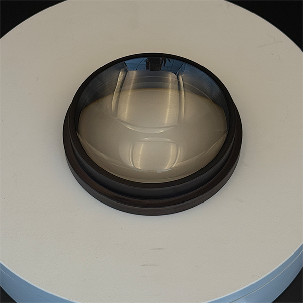 High-Performance S-LAH55VS Plano-Concave Lens – 90mm Diameter, 3mm CT, Uncoated with Blackened Edge for Enhanced Optical Performance