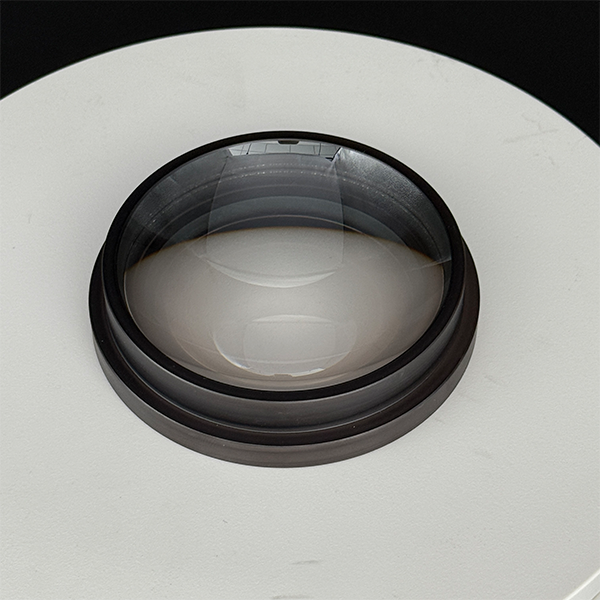 High-Performance S-LAH55VS Plano-Concave Lens – 90mm Diameter, 3mm CT, Uncoated with Blackened Edge for Enhanced Optical Performance